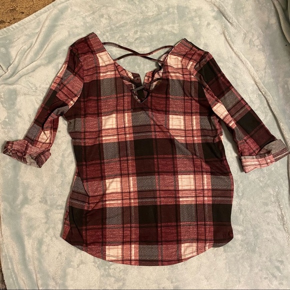 French laundry plaid top - Picture 2 of 3